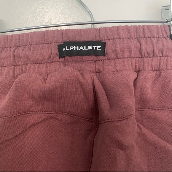 NWT Alphalete Women’s Mauve ELMTS Relaxed Cuff Zip Jogger Pants Sz Small - Picture 7 of 13